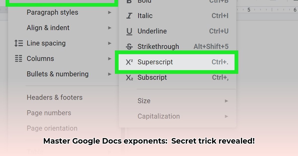 type-exponents-in-google-docs